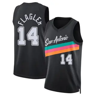 Men's Adam Flagler San Antonio Spurs Nike Swingman Black 2025/26 City Edition Jersey