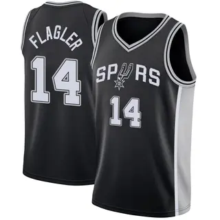 Men's Adam Flagler San Antonio Spurs Nike Swingman Black Jersey - Icon Edition