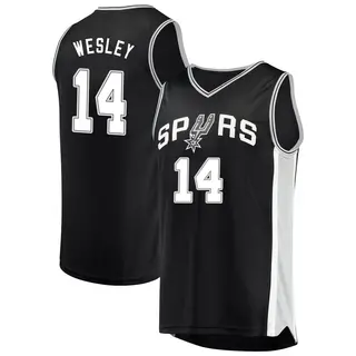 Men's Blake Wesley San Antonio Spurs Fanatics Branded Fast Break Black Jersey - Icon Edition