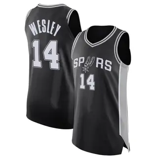 Men's Blake Wesley San Antonio Spurs Nike Authentic Black Jersey - Icon Edition