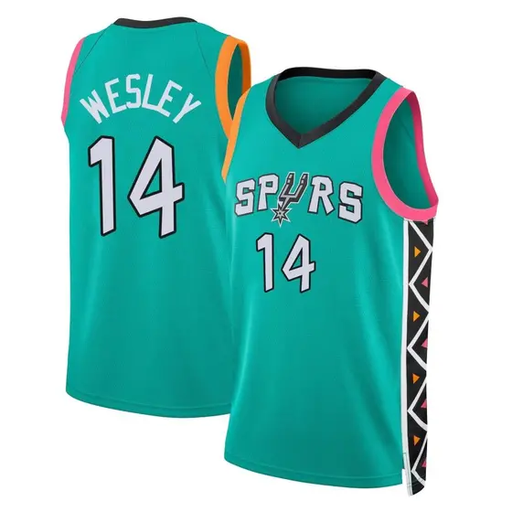 San Antonio Spurs Men's Nike 2022 City Edition Blake Wesley Swingman Jersey