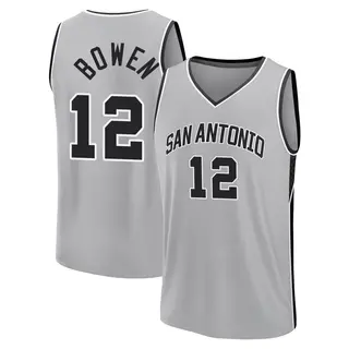 Men's Bruce Bowen San Antonio Spurs Fast Break Silver 2024/25 Statement Edition Jersey