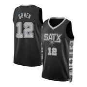 Big Tall Men s Bruce Bowen San Antonio Spurs Jordan Brand Swingman Black Statement Edition 2022 23 Jersey