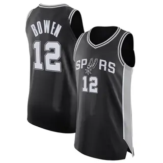 Big Tall Men s Bruce Bowen San Antonio Spurs Nike Authentic Black Jersey Icon Edition