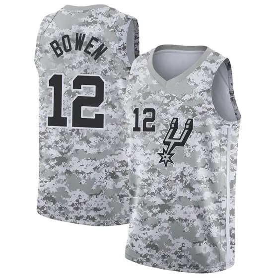 Big & Tall Men's Bruce Bowen San Antonio Spurs Nike Swingman White 2018/19 Jersey - Earned Edition
