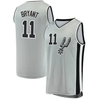 Men's Carter Bryant San Antonio Spurs Fanatics Branded Fast Break Silver Jersey - Statement Edition