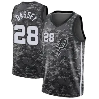 Men's Charles Bassey San Antonio Spurs Nike Swingman Black Jersey - City Edition