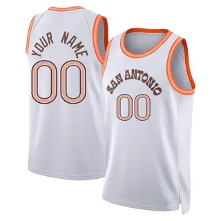 Men's Custom San Antonio Spurs Nike Swingman White 2023/24 City Edition Jersey