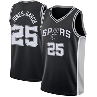 Men's David Jones-Garcia San Antonio Spurs Nike Swingman Black Jersey - Icon Edition