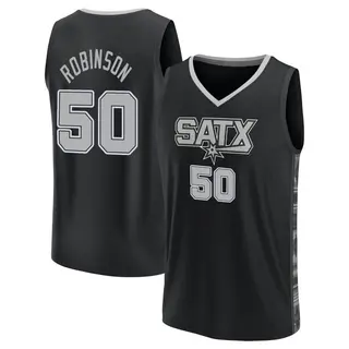 Men's David Robinson San Antonio Spurs Fanatics Branded Fast Break Black Statement Edition 2022/23 Jersey