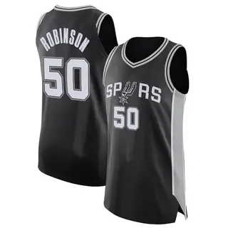 Men's David Robinson San Antonio Spurs Nike Authentic Black Jersey - Icon Edition