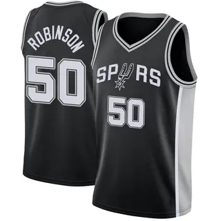 Men's David Robinson San Antonio Spurs Nike Swingman Black Jersey - Icon Edition