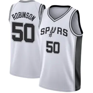 Men's David Robinson San Antonio Spurs Nike Swingman White Jersey - Association Edition