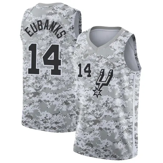 Big & Tall Men's Drew Eubanks San Antonio Spurs Nike Swingman White 2018/19 Jersey - Earned Edition