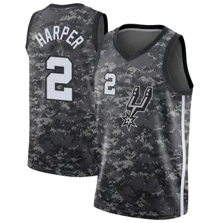 Men's Dylan Harper San Antonio Spurs Nike Swingman Black Jersey - City Edition