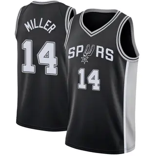 Men's Emanuel Miller San Antonio Spurs Nike Swingman Black Jersey - Icon Edition