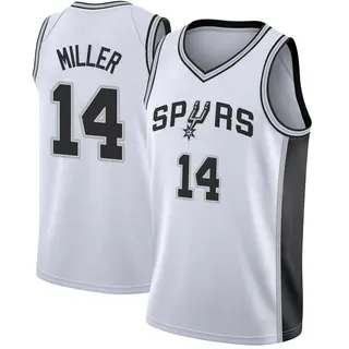 Men's Emanuel Miller San Antonio Spurs Nike Swingman White Jersey - Association Edition