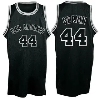 Men's George Gervin San Antonio Spurs Swingman Black Shadow Throwback Jersey