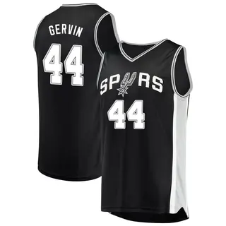 Men's George Gervin San Antonio Spurs Fast Break Black Jersey - Icon Edition