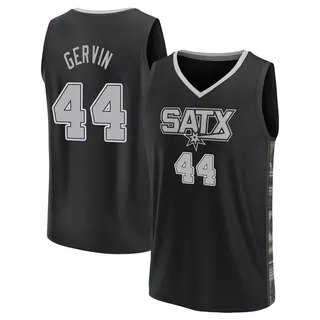 Men's George Gervin San Antonio Spurs Fanatics Branded Fast Break Black Statement Edition 2022/23 Jersey