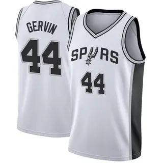 Men's George Gervin San Antonio Spurs Swingman White Jersey - Association Edition