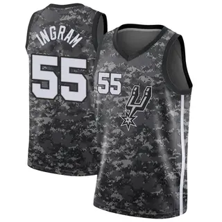 Men's Harrison Ingram San Antonio Spurs Nike Swingman Black Jersey - City Edition
