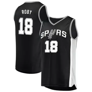 Men's Isaiah Roby San Antonio Spurs Fanatics Branded Fast Break Black Jersey - Icon Edition