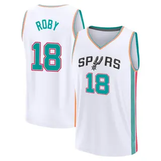 Men's Isaiah Roby San Antonio Spurs Fanatics Branded Fast Break White 2021/22 Replica City Edition Jersey
