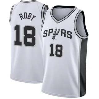 Men's Isaiah Roby San Antonio Spurs Fanatics Branded Fast Break White Jersey - Association Edition