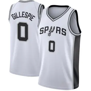Men's Ja'Kobi Gillespie San Antonio Spurs Nike Swingman White Jersey - Association Edition