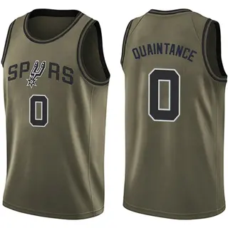 Men's Jayden Quaintance San Antonio Spurs Nike Swingman Green Salute to Service Jersey