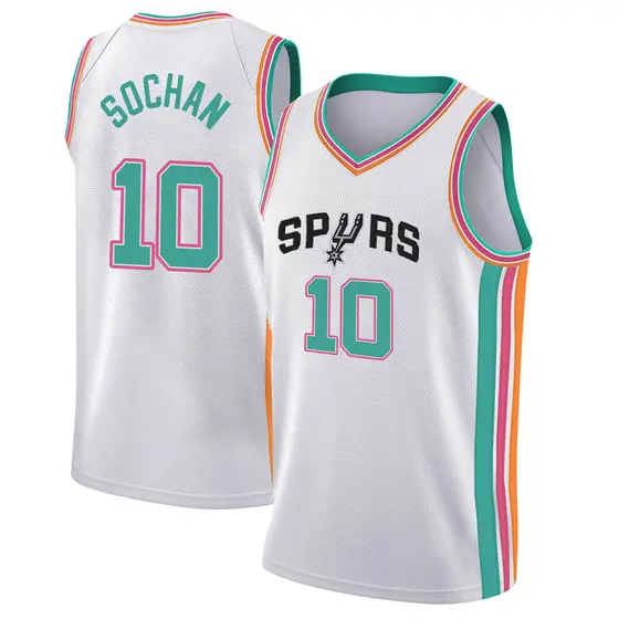 San Antonio Spurs Men's Nike 2022 City Edition Jeremy Sochan Swingman Jersey