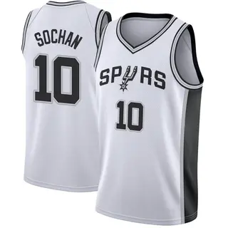 Men's Jeremy Sochan San Antonio Spurs Nike Swingman White Jersey - Association Edition