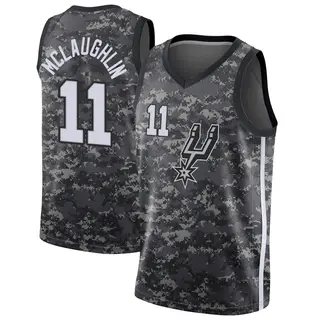 Men's Jordan McLaughlin San Antonio Spurs Nike Swingman Black Jersey - City Edition