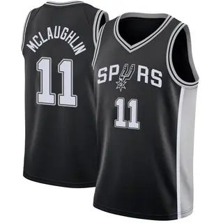 Men's Jordan McLaughlin San Antonio Spurs Nike Swingman Black Jersey - Icon Edition