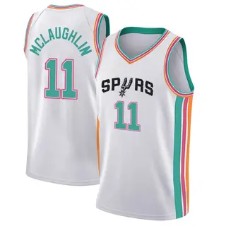 Men's Jordan McLaughlin San Antonio Spurs Nike Swingman White 2021/22 City Edition Jersey