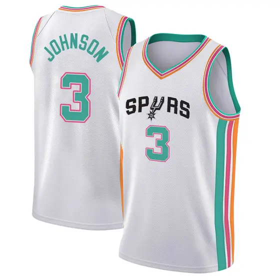 San Antonio Spurs Youth Nike 2021 City Edition Keldon Johnson Swingman Jersey