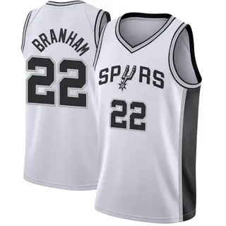 Men's Malaki Branham San Antonio Spurs Fanatics Branded Fast Break White Jersey - Association Edition