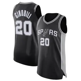 Adidas NBA San Antonio Spurs Jersey #20 Manu Ginobili sz M white brown  LIMITED