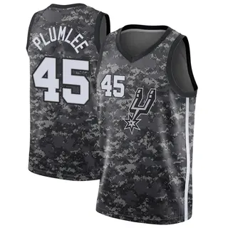 Men's Mason Plumlee San Antonio Spurs Nike Swingman Black Jersey - City Edition