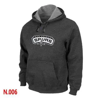 Men's San Antonio Spurs Dark Grey Pullover Hoodie -