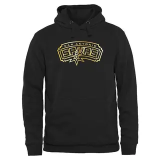 Men's San Antonio Spurs Gold Collection Pullover Hoodie - Black