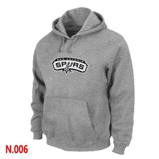 Men's San Antonio Spurs Grey Pullover Hoodie -
