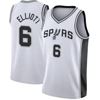 Men's Sean Elliott San Antonio Spurs Fanatics Branded White Fast Break Jersey - Association Edition