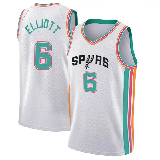 Big Tall Men s Sean Elliott San Antonio Spurs Nike Swingman
