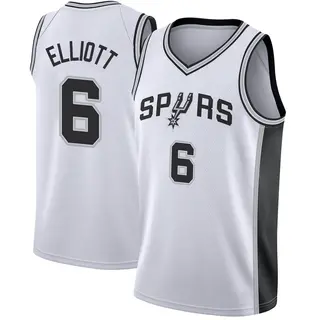 Men's Sean Elliott San Antonio Spurs Nike Swingman White Jersey - Association Edition