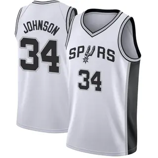 Men's Stanley Johnson San Antonio Spurs Nike Swingman White Jersey - Association Edition