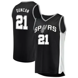 Men's Tim Duncan San Antonio Spurs Fanatics Branded Fast Break Black Jersey - Icon Edition