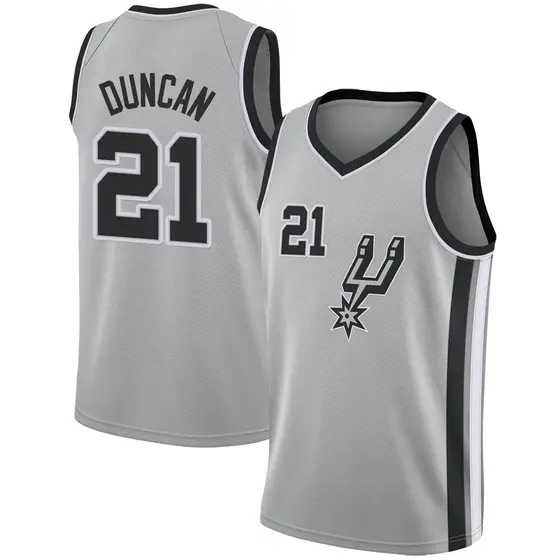 Tim Duncan Men's Large L Nike Swingman San Antonio Spurs NBA Jersey White