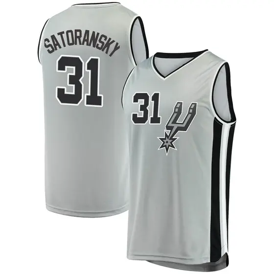 Nike Men's San Antonio Spurs Jeremy Sochan Number 10 Dri-Fit Swingman Jersey - Black - S (Small)